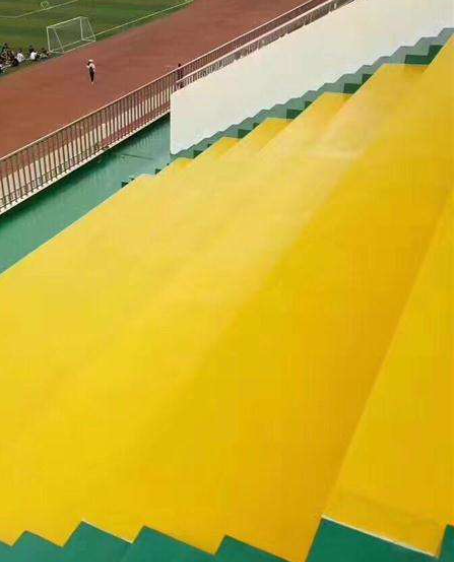 鹤岗球场台阶翻新修补改造